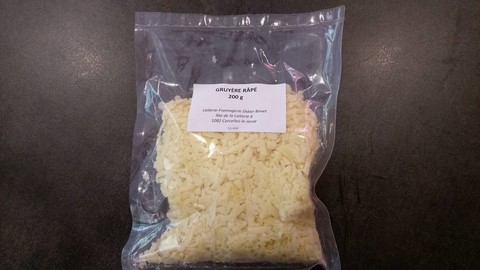 Gruyère râpé